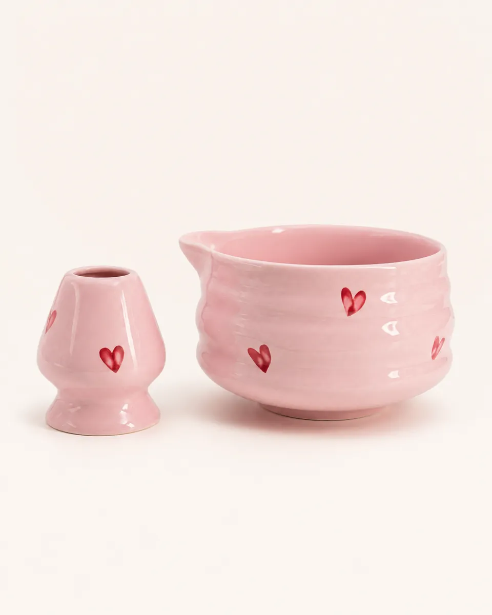 OMU Pink Love Duo - Set matcha premium OMU Matcha Shqipëri
